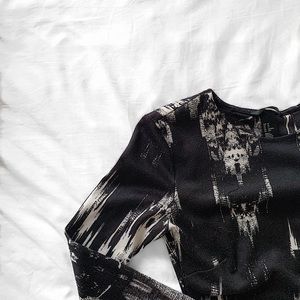 black and white H&M dress